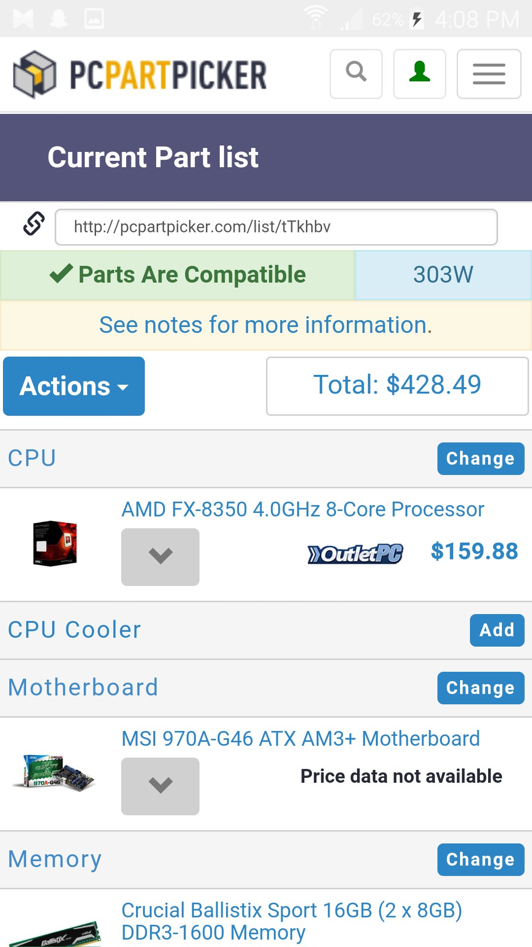 Pcpartpicker Showing Mail In Rebate But Not Checked